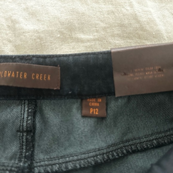 Dark Blue Coldwater Creek Knit Denim Jeans- new with tags - Picture 4 of 8